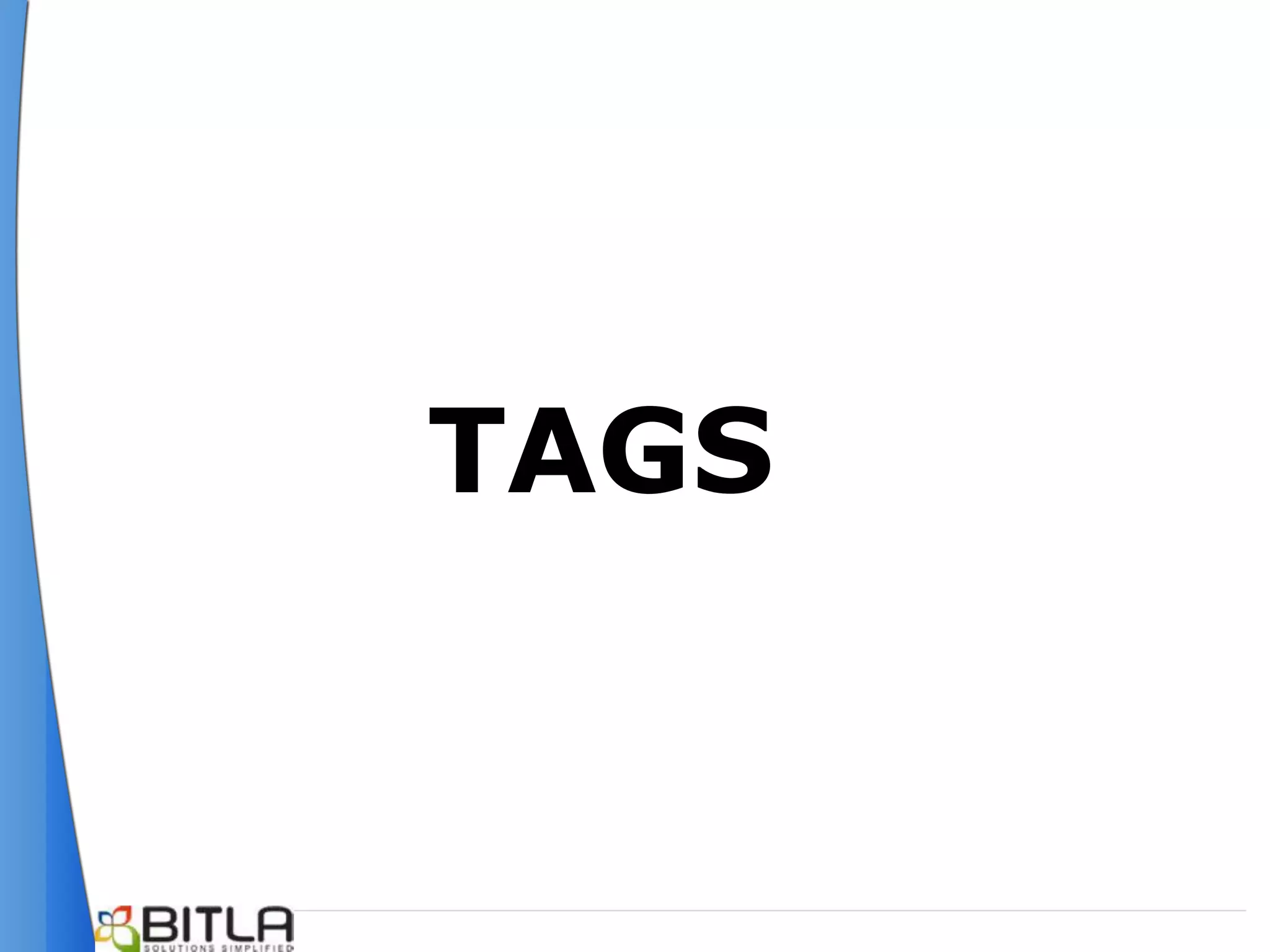 TAGS
 