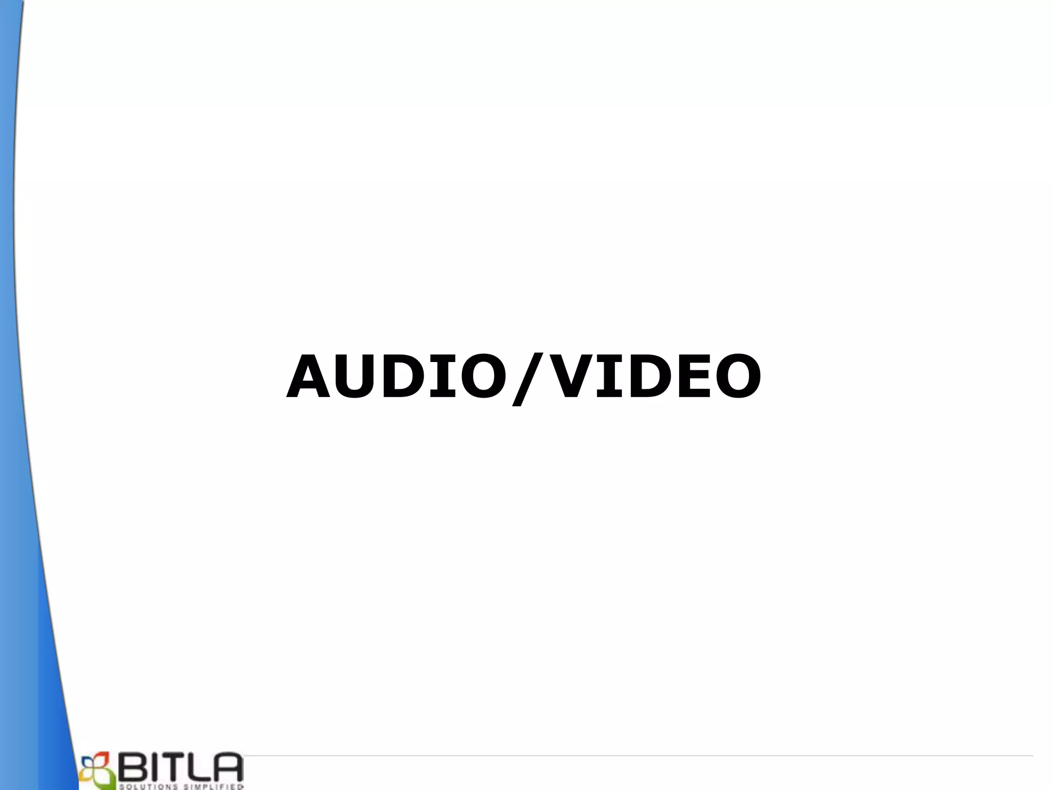 AUDIO/VIDEO
 