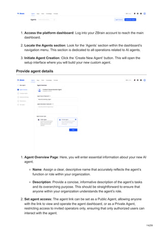 How to build AI agents with ZBrain: Introduction, agent types ...