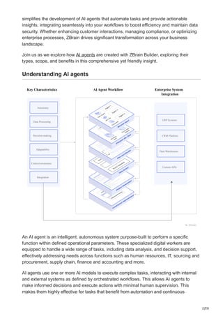 How to build AI agents with ZBrain: Introduction, agent types ...
