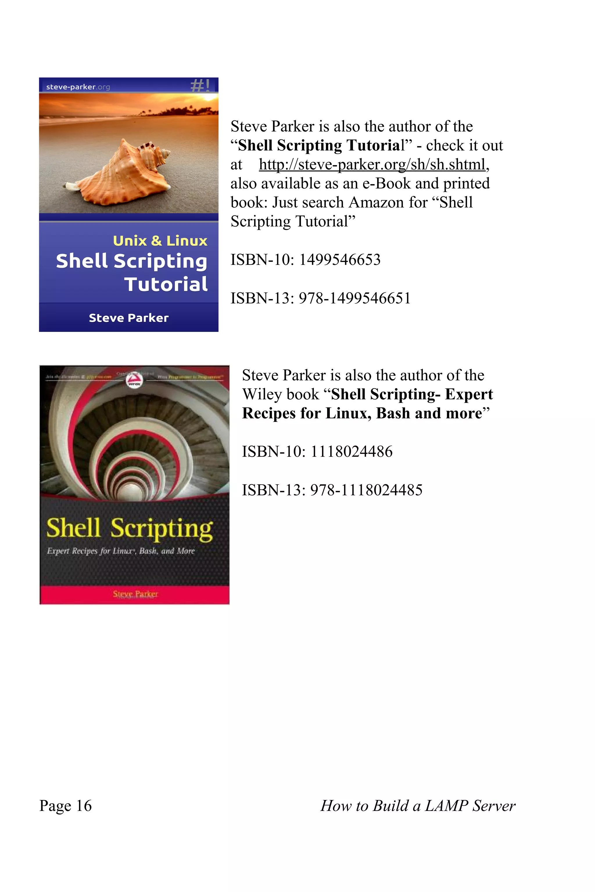 How to build a lamp server-sample | PDF