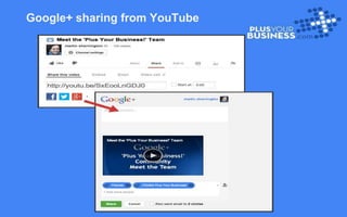 Google+ sharing from YouTube
 