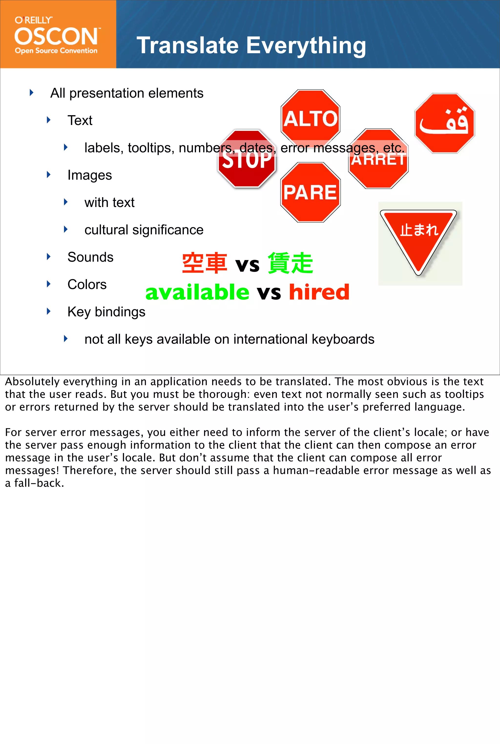 How To Build And Launch A Successful Globalized App From Day One Or All The Crap You Forget To Do Presentation