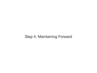 Step 4: Maintaining Forward
 