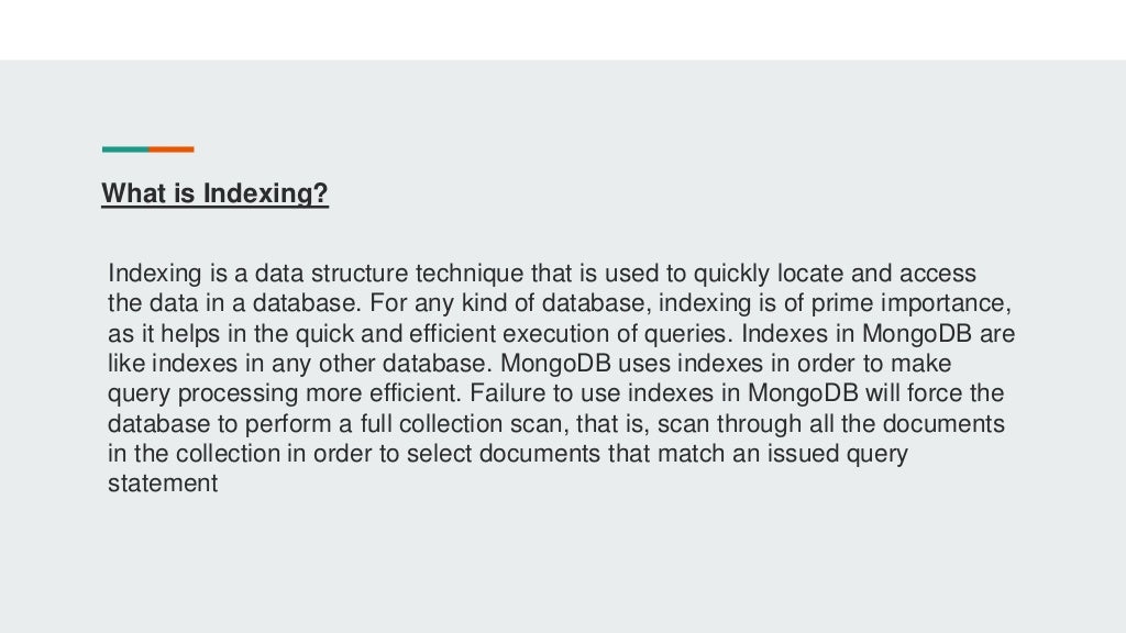 How to build an effective mongo db index strategy
