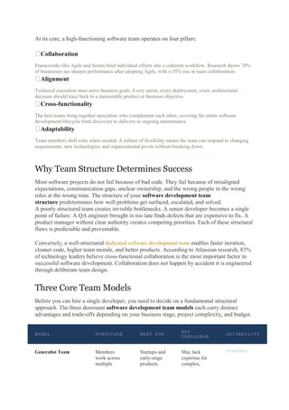How to Build a High Performing Software Development Team for 2026 and ...
