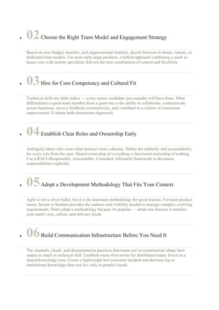 How to Build a High Performing Software Development Team for 2026 and ...