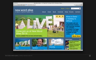 How to build an effective website. Jon Bradley, ninefootone creative ltd.
