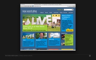 How to build an effective website. Jon Bradley, ninefootone creative ltd.