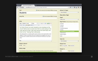 4.Design & build
– who?
How to build an effective website. Jon Bradley, ninefootone creative ltd.