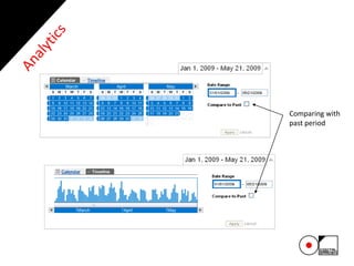 Comparing with
past period
 