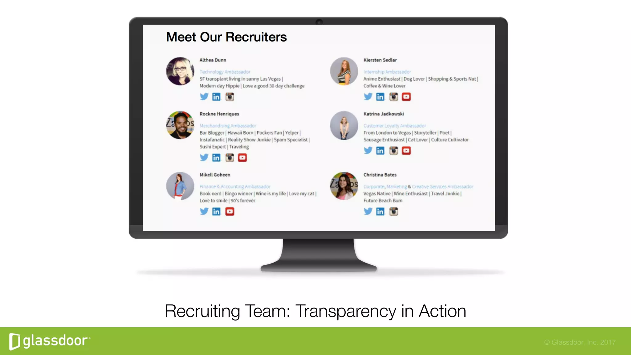 © Glassdoor, Inc. 2017
Recruiting Team: Transparency in Action
 