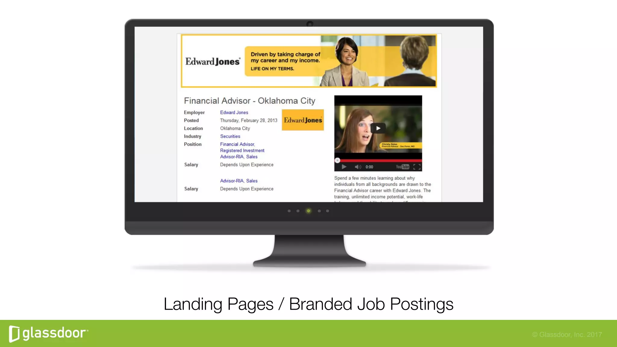 © Glassdoor, Inc. 2017
Landing Pages / Branded Job Postings
 