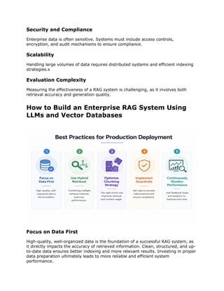 How to Build an Enterprise RAG System Using LLMs and Vector Databases ...