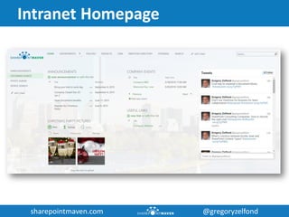 How to build an Intranet portal in SharePoint using out of the box ...