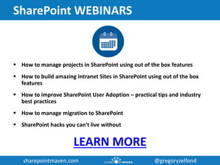 How to build an Intranet portal in SharePoint using out of the box ...