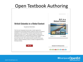 Open Textbook Authoring
 