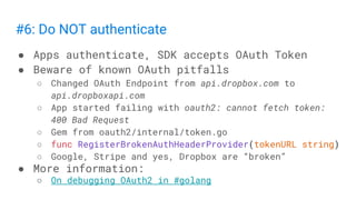 How to build SDKs in Go | PDF