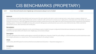 CIS BENCHMARKS (PROPETARY)
 