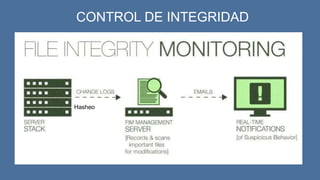 CONTROL DE INTEGRIDAD
Hasheo
 