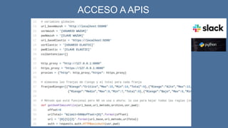 ACCESO A APIS
 