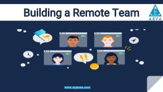 Building a Remote Team
www.aryausa.com
 