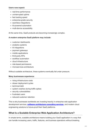 How to Build a Scalable Enterprise Web Application Architecture for ...