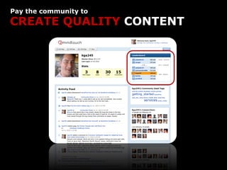 Pay the community to
CREATE QUALITY CONTENT
 