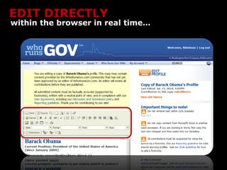 EDIT DIRECTLY
within the browser in real time…
 