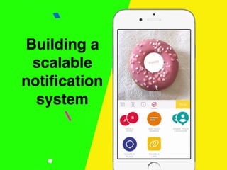 Building a
scalable
notification
system
 