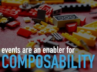 events are an enabler for
COMPOSABILITY
 