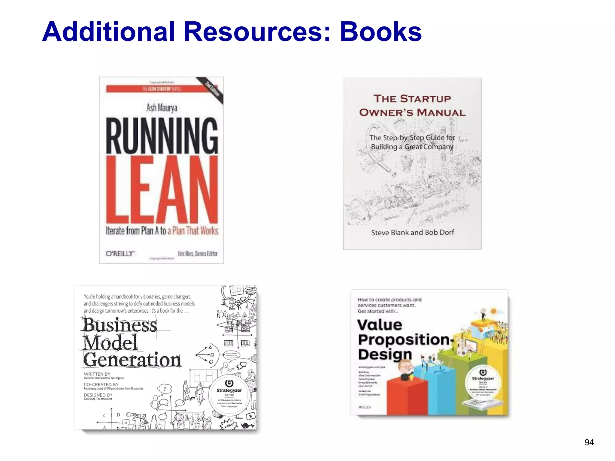 Additional Resources: Books
94
 