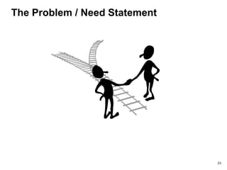 The Problem / Need Statement
23
 
