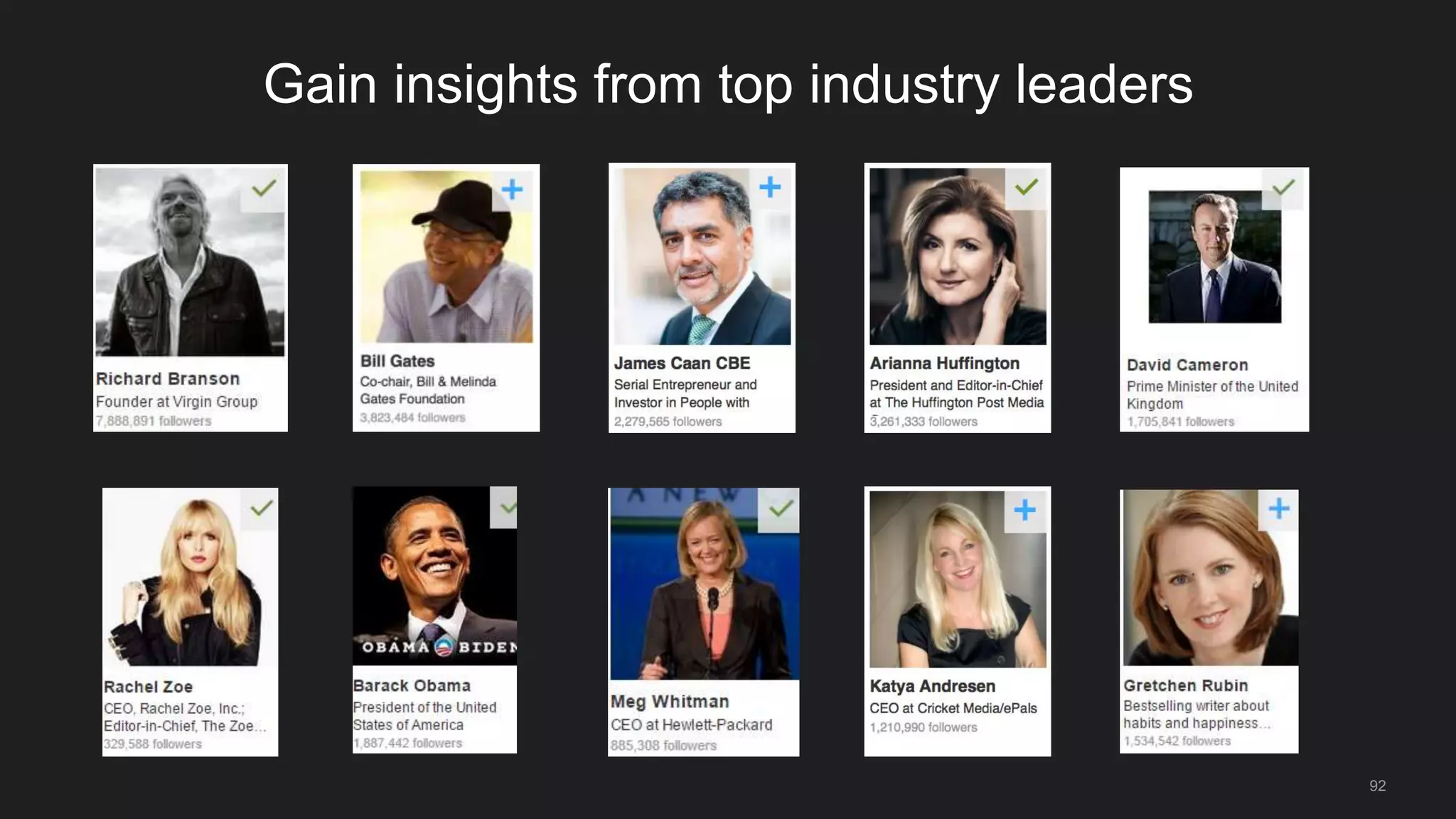 92
Gain insights from top industry leaders
 