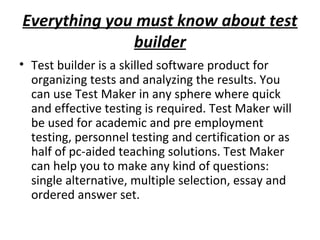 How to build a test | PPT
