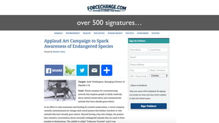 over 500 signatures…
 