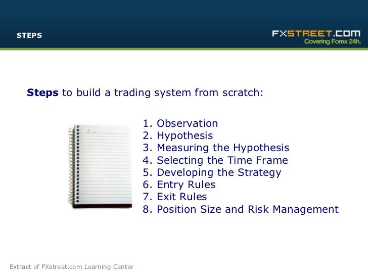 How to build algorithmic trading system