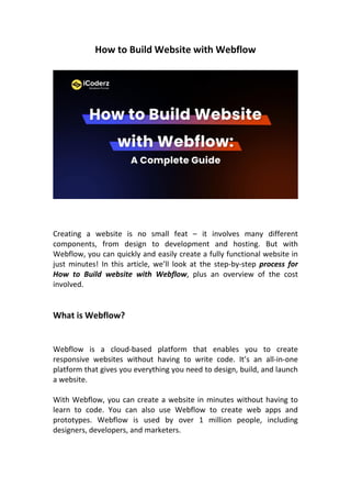 How to Build a Website with Webflow | PDF
