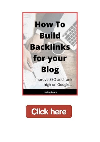 How to build backlinks for your blog