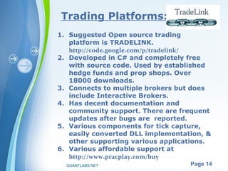 How to build high frequency trading with our matlab secrets with c++ ...
