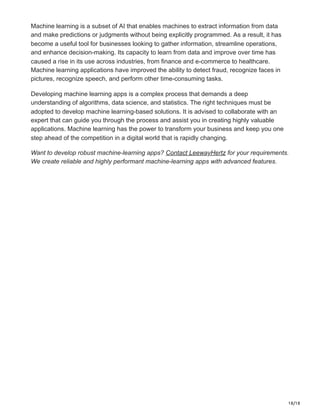 How to build machine learning apps.pdf