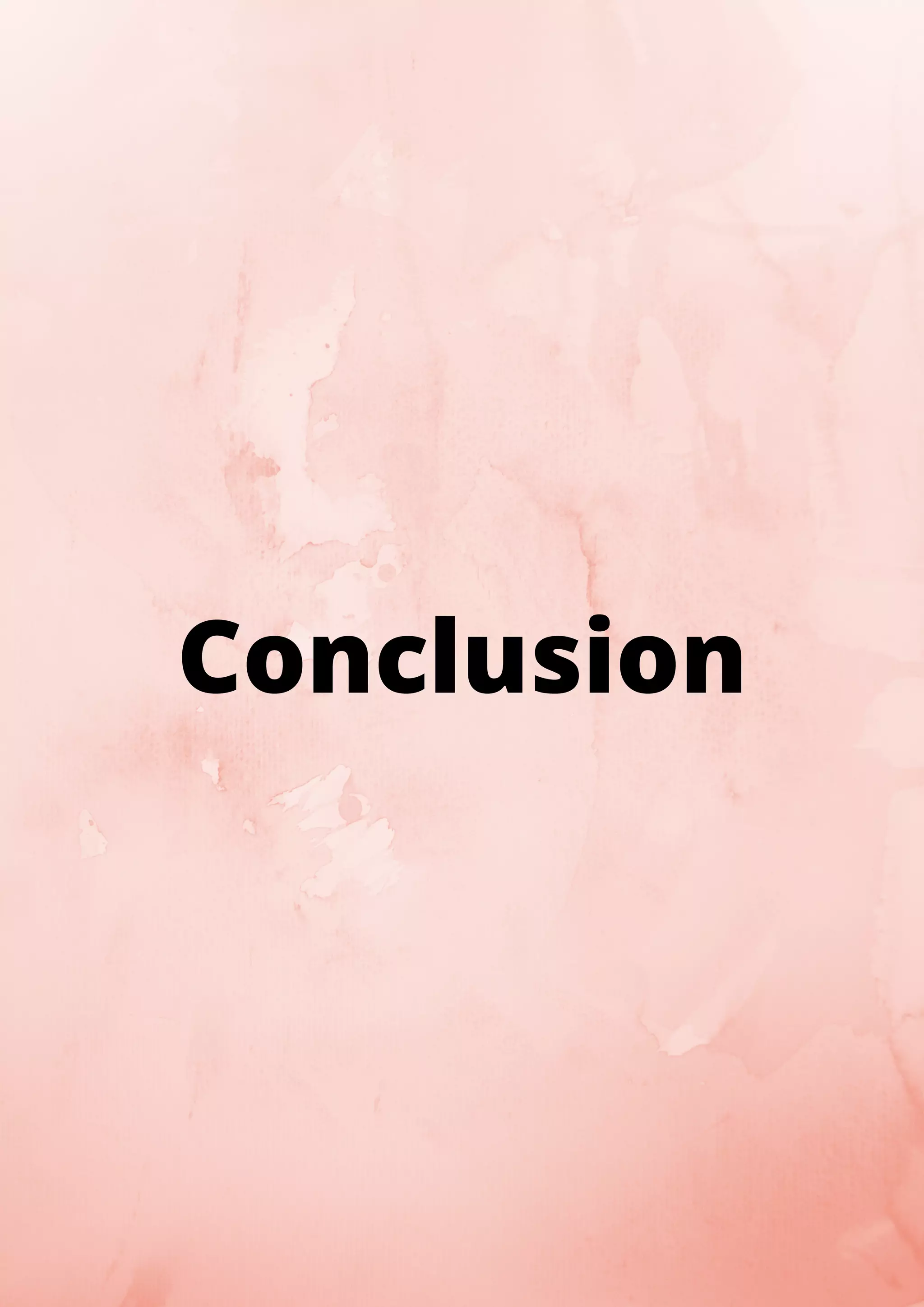 Conclusion 