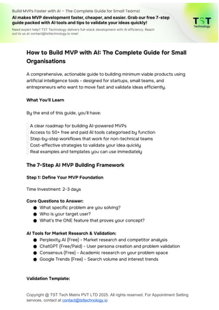 How to Build an AI-Powered MVP: The Complete Guide for Startups and ...