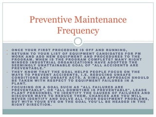 How To Build Preventive Maintenance Program | PPTX