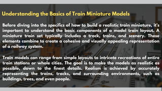 Train Basic Model How to Build Realistic Train Miniature Models | PDF