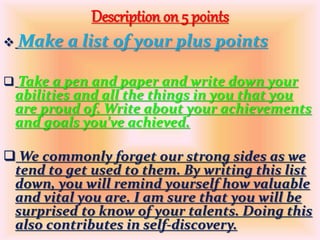 How to build self confidence and esteem life skills ppt | PPTX