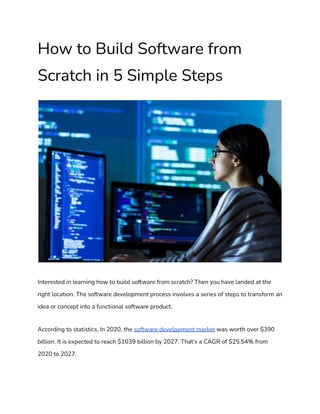 How to Build Software from Scratch in 5 Simple Steps.pdf