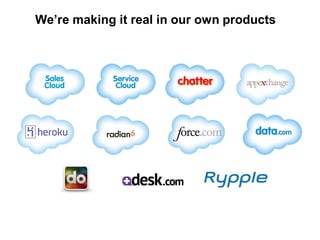 We’re making it real in our own products
 