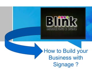 Click to add Text
How to Build your
Business with
Signage ?
 