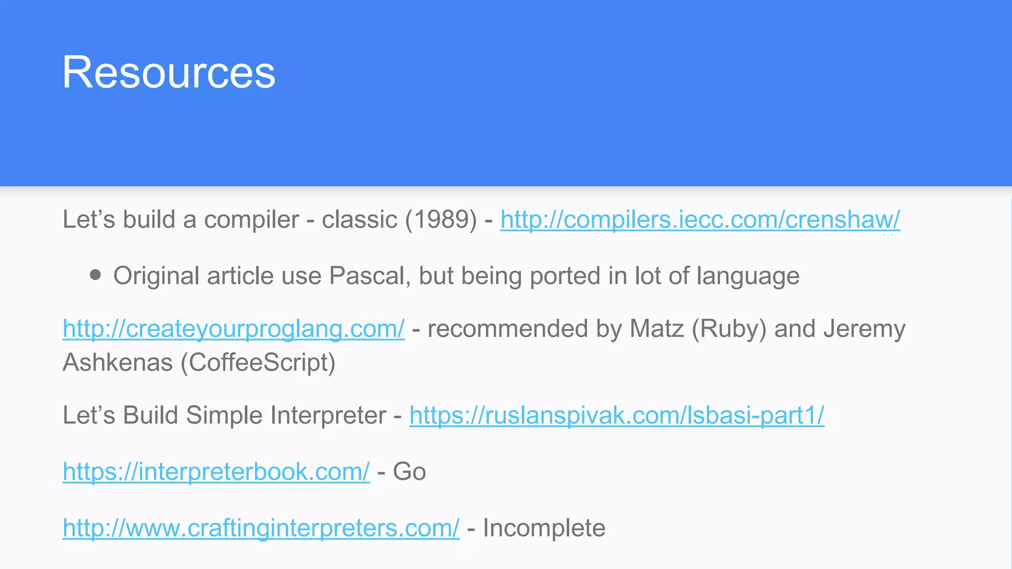 How to build your own programming language | PPT